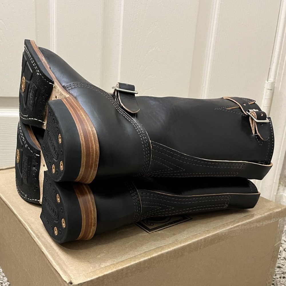 Sold - Wesco Mister Lou 10" Black Horsehide Boots Size US Mens 10.5 EE - Picture 6 of 12
